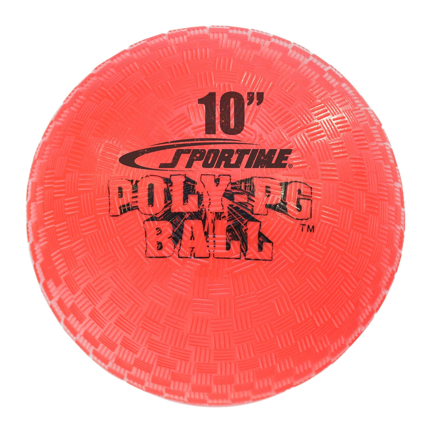Sportime Poly PG Ball, 10 Inches, Red, Item Number 2095337